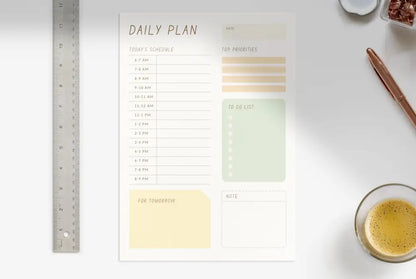 Daily Planner | Instant Download Printable Planning Template Digital Nomad Remote Worker Traveler